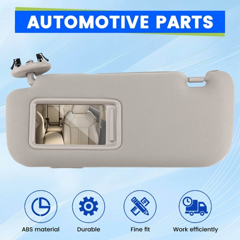 Для Toyota Auris Corolla 2007-2013 Солнцезащитный козырек в салоне автомобиля с зеркальным солнцезащитным козырьком Слева от водителя