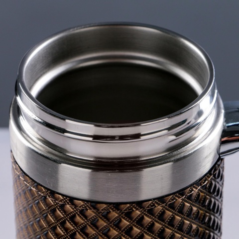 3 шт. Термокружка TAKE IT EASY 'Великан.Рептилия', 450 мл, 16x8 см, сохраняет тепло 2 ч, сито, нержавеющая сталь