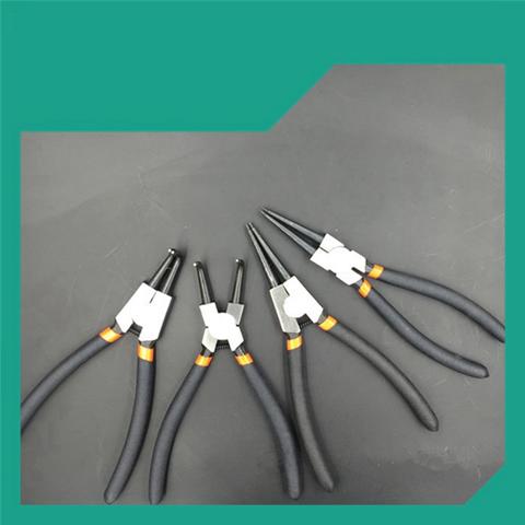 Набор плоскогубцев для снятия стопорного кольца Инструмент для установки внутреннего наружного кольца с прямым/ изогнутым наконечником Прецизионный подпружиненный инструмент