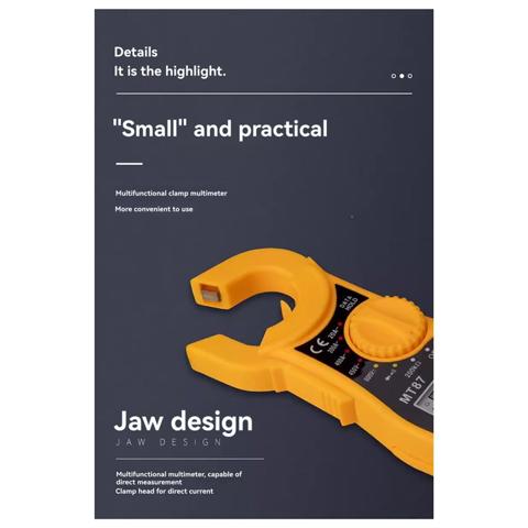 MT87 Клещевой измеритель Цифровой амперметр переменного/постоянного напряжения Мультиметр Тестер сопротивления Автоматический диапазон