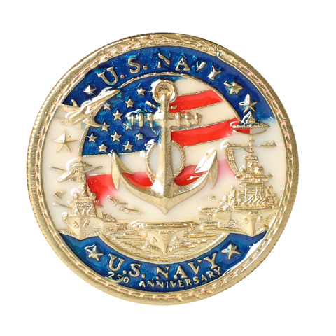 Металлический жетон с медным покрытием для военных коллекционеров