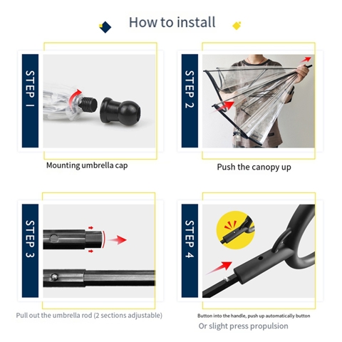 Зонт с поводком для маленьких домашних животных Зонт для собак Подходит для домашних животных с длиной спины 27,5 дюймов, О-образная ручка, Прозрачная поверхность зонта