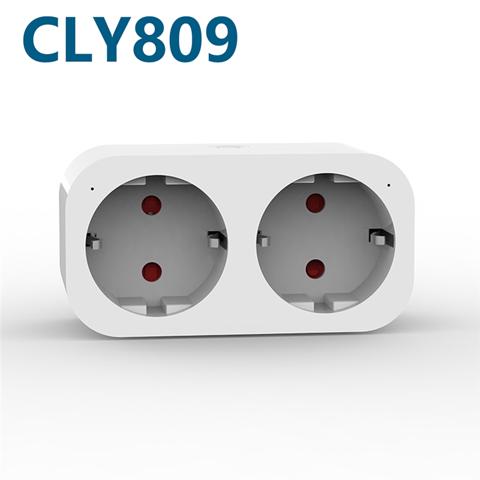 TUYA Smart Wifi Dual Plug 16A EU 2 в 1 Розетка Выключатель Smart Home Timing APP Голосовое управление работой B EU Plug