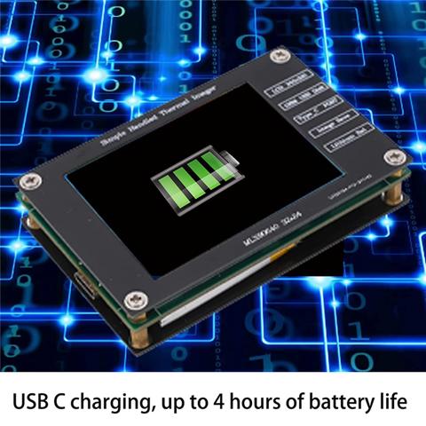 Тепловизор, Инфракрасная камера 2,8-дюймового тепловизора, 320X240, от -40℃ до +300℃, Встроенный чип SPI Flash, зарядка через USB C