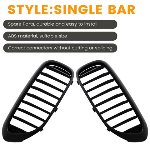 Решетки для переднего бампера, гоночные решетки с одной линией для BMW 5-Series G30/G31/G38 530i 540i 550i, матовый черный
