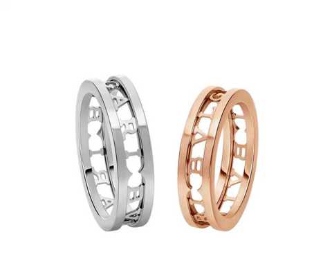 копия 1: 1 Кольцо Bvlgari Новое Полое Кольцо с Буквами Размер B