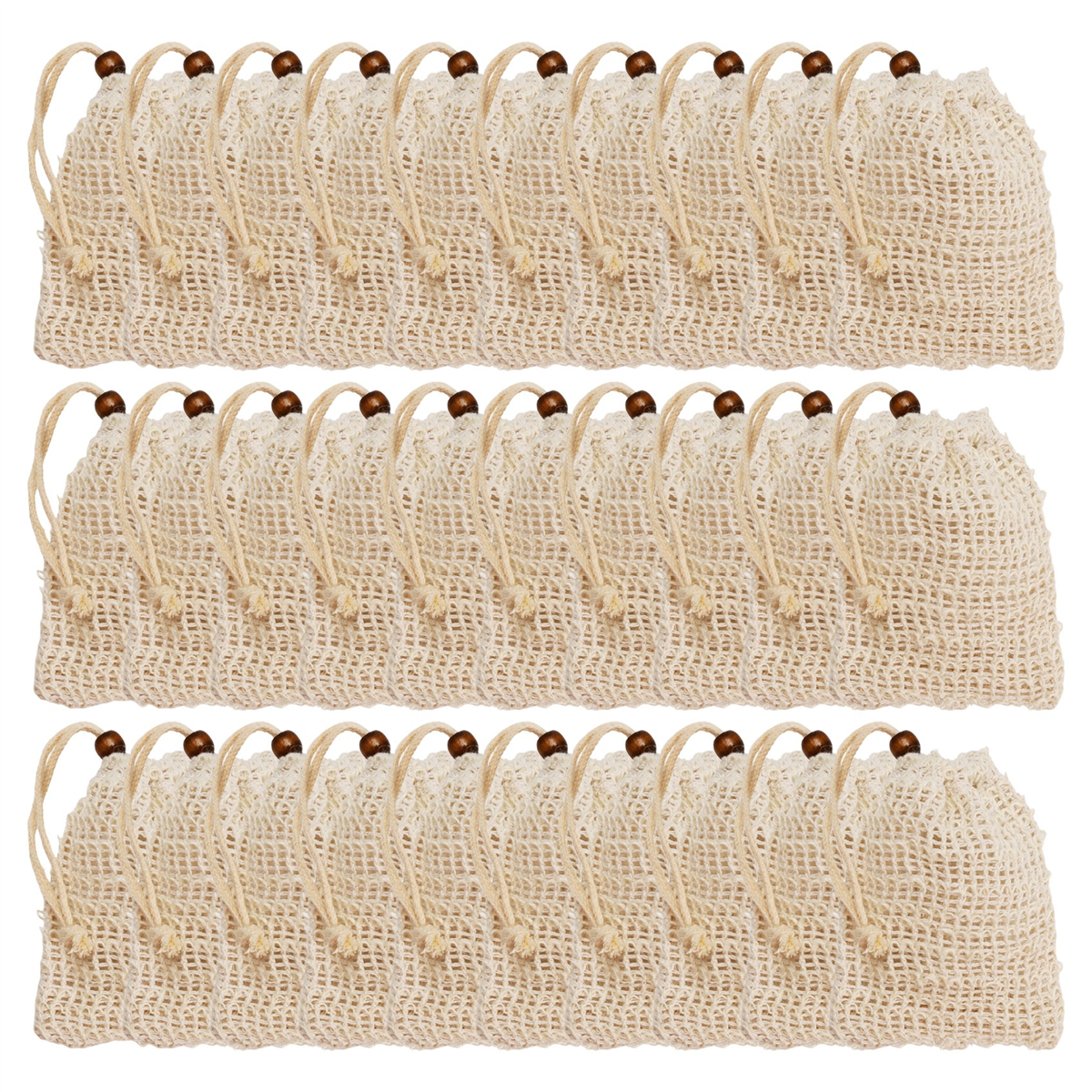 

Пакетики для мыла для душа, 30 упаковок, Мешочек для хранения натурального мыла Рами, Сетчатый мешочек для домашнего мыла на шнурке