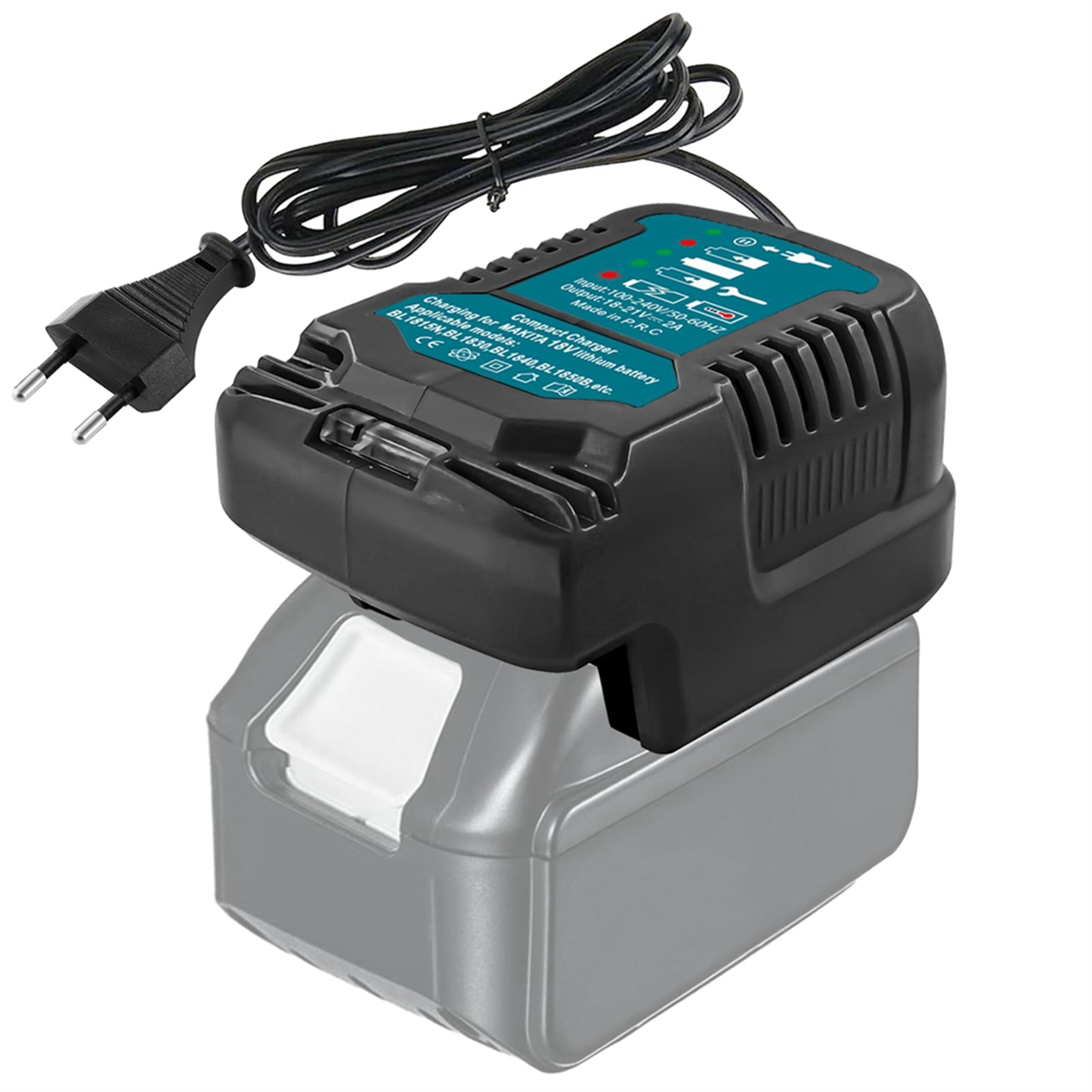

Заменить на мини-зарядное устройство Makita 18V DC18RC Заменить зарядное устройство для литиевых аккумуляторов Makita BL1860 BL1450 BL1830 EU Plug
