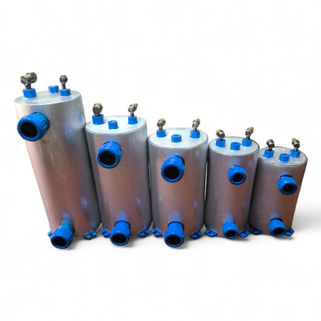 

Теплообменник с титановой спиралью для охлаждения морской воды и теплового насоса 1-2-3-4-5 hp