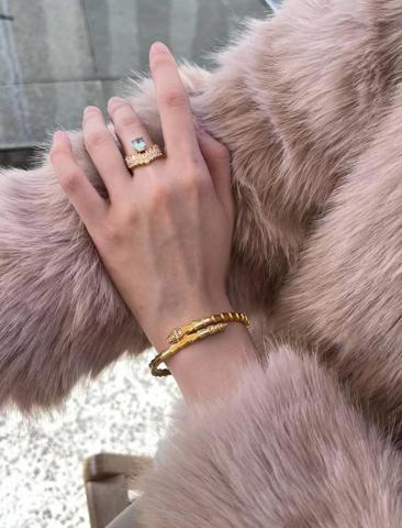 Браслет-змея BVLGARI новинка 2026 золото серебро латунь изысканный дизайн ручная работа стильный аксессуар