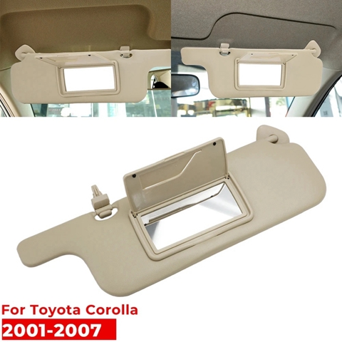 Автомобильный солнцезащитный козырек для Toyota Corolla 2001-2007 Зеркало для макияжа Солнцезащитная панель Внутренний солнцезащитный козырек на переднем ветровом стекле