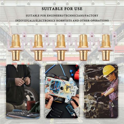 5 шт. RCA Keystone Jack, белый, золотистый