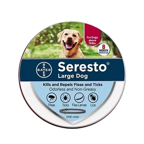 Ошейник от блох и клещей Serestos для домашних животных, Большой, 70 см, Синяя этикетка