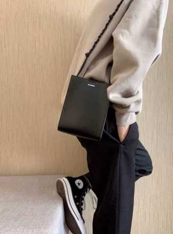 Новая, неиспользованная маленькая квадратная сумка Jil Sander, сумка для телефона.