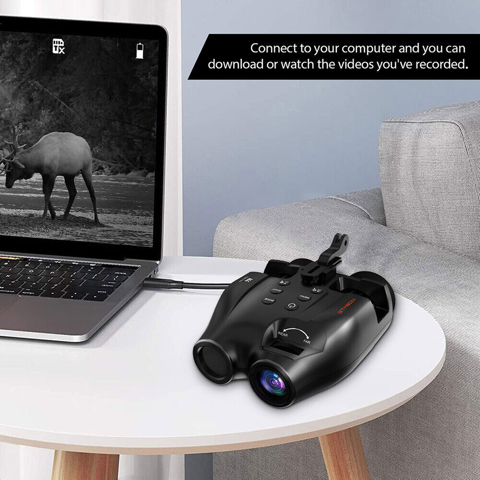 Очки ночного видения с 5-кратным увеличением, установленные на головке, Цифровые инфракрасные