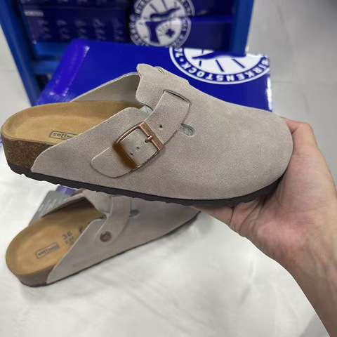 Сандалии Birkenstock из натуральной кожи с пряжкой, на толстой подошве, с закрытым носком, для женщин. Туфли Birkenstock без зас