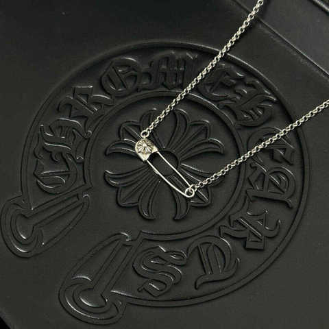 Chrome Hearts Ожерелье Серебряное Кулон Булавка КлассичесКий Стиль Высокое Качество Точная Копия Эксклюзивные Фото