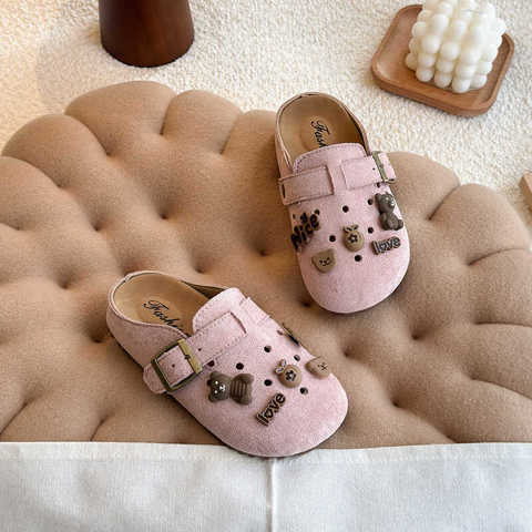 Детские закрытые перфорированные полусандалии Birkenstock 2025 Лето Новые д