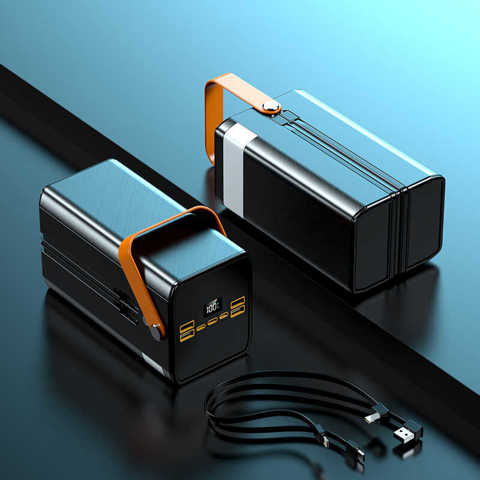 Кросс-бордерный НаружНый Power Bank Большой Емкости 100000 МАч С Цифровым Дисплеем Двойным Кабелем 22.5W СупербыСтрой