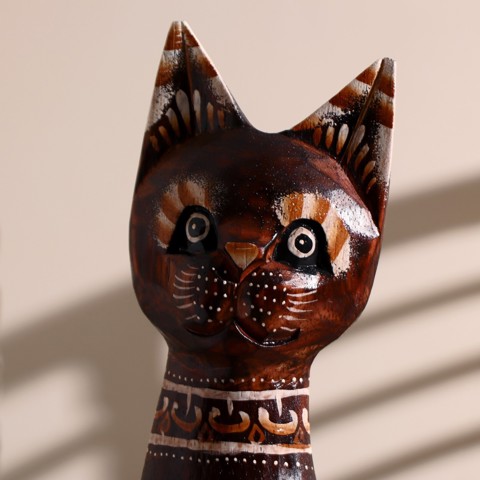 3 шт. Сувенир 'Кошка', 30 см, дерево