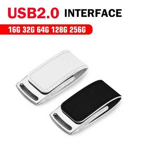 Флешки Custom For Gifts 2.0 64GB 32GB 4GB 8GB 16GB Кожаный USB + Белая КоробКа Более 1 Шт. Бесплатный Логотип