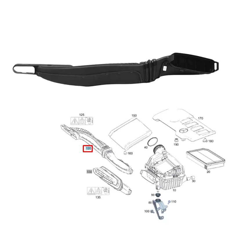 

Шланг воздухозаборника двигателя A2600902000 для Mercedes-Benz GLB-Class X247 2020-2023 Впускной патрубок воздухоочистителя 260 090 2000