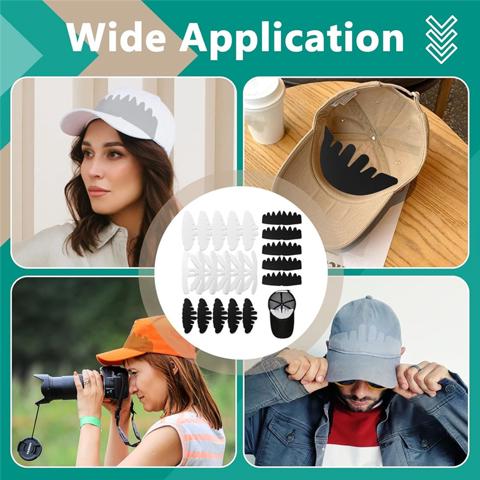 Многоразовая кепка с поддерживающими тулью полями-20шт Вкладышей для придания формы шляпе, 4 варианта дизайна для кепок, Бейсболка для придания формы бейсболкам