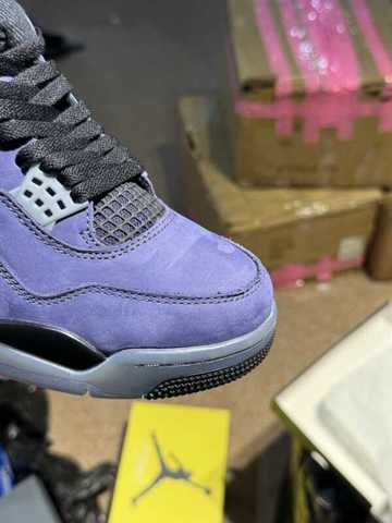 XS версия интерпретирует сильнейшее четвертое поколение Air Jordan 4 Rare Air Laser черный серый топ уровень производства Обувь 