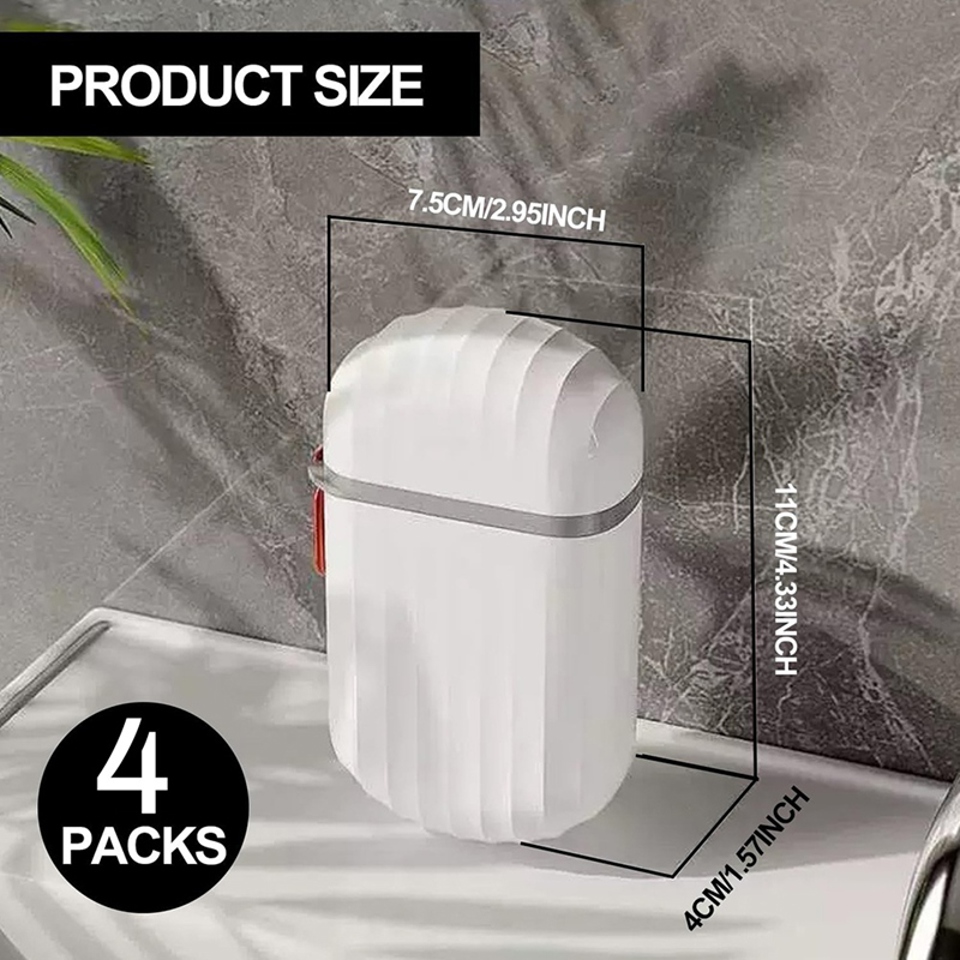 Набор из 4-х мыльниц с Крышкой Портативный Водонепроницаемый Дорожный Футляр для мыла с Ручкой для Ванной комнаты, Кемпинга