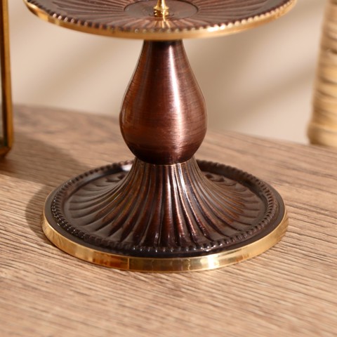 2 шт. Подсвечник на 1 свечу 'Сумана', 8.5x8x8 см, латунь