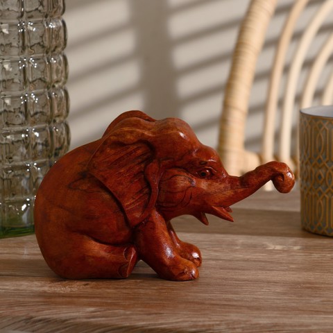Сувенир 'Слоник', 16x11x8 см, дерево