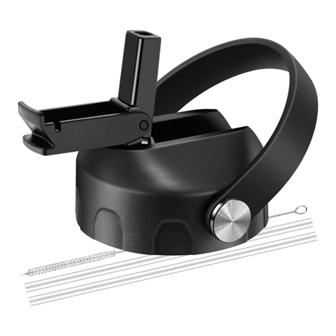 Сменные крышки с пылезащитным герметичным откидным верхом и соломинкой для Бутылок с водой Hydroflask емкостью 12/16/18/20/32/40/64 унции с широким горлышком