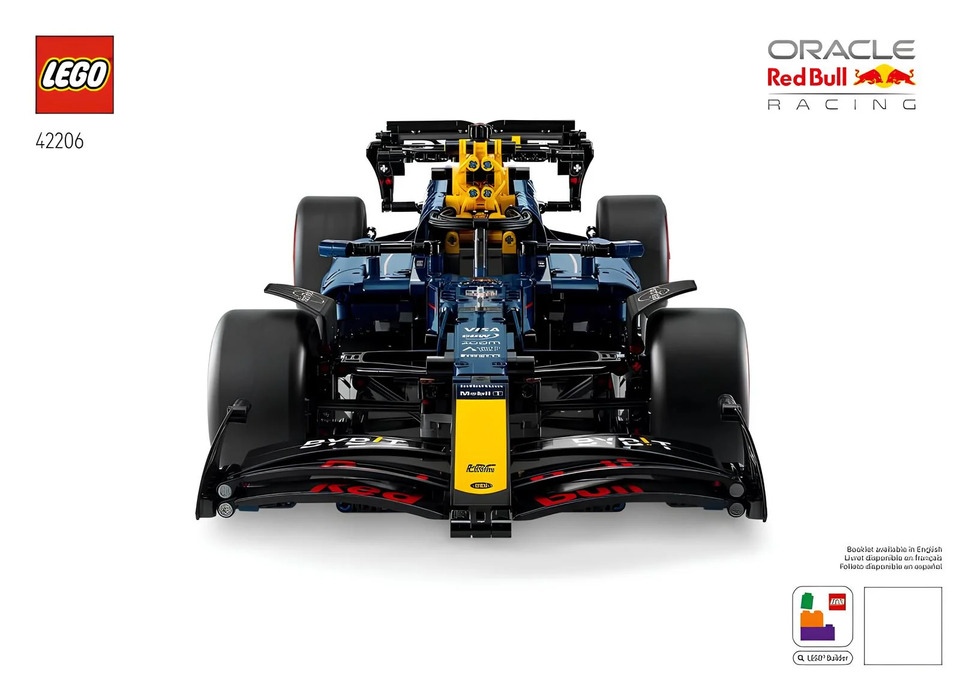 LEGO Technic 42206 Гоночная машина Формулы-1 Oracle Red Bull