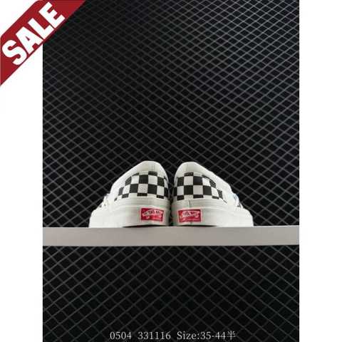Мода Обувь кроссовки Vans Slip Og Classic Lx: Высококачественные, боковой шахматный узор, одноногие повседневные кеды, новые