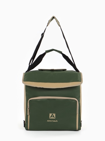 Термосумка 'Арктика' на липучках, с люком, объём 30 л, зелёная