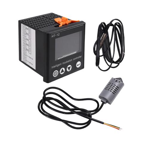 Интеллектуальный термостат инкубатора HT-12 Контроллер инкубатора для яиц Многофункциональный регулятор температуры инкубатора HT-12