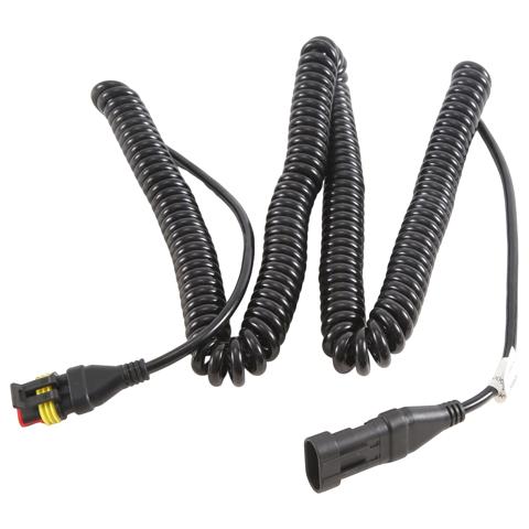 Для CNHTC SINOTRUK SITRAK C7H Howo T7 Плоская вилка с тремя отверстиями Четырехсторонняя камера мониторинга Пружинный провод AZ962258000171