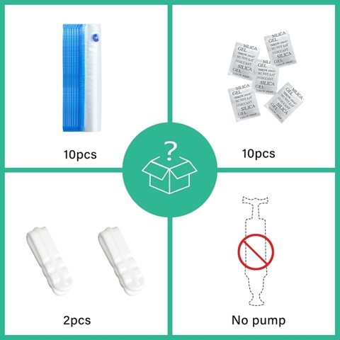 Комплект для хранения нитей накала для 3D-принтера, 10 шт., Вакуумные пакеты для хранения с осушителями, Влагостойкая сухая нить накала, 30x34 см