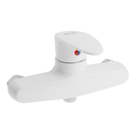 2 шт. Смеситель для душа ZEIN Z3670, однорычажный, без душевого набора, белый