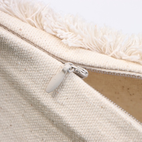 2 шт. Наволочка декоративная 'Этель' Бохо, 30х50 см, цвет молочный, 100 хлопок