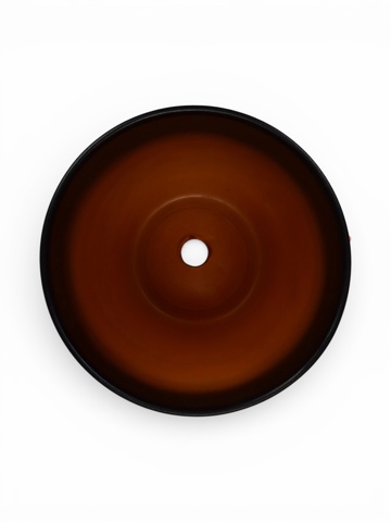 Горшок для цветов 'Радуга', 8.5 л, d26 см, h23.5 см, керамика, с поддоном, коричневый