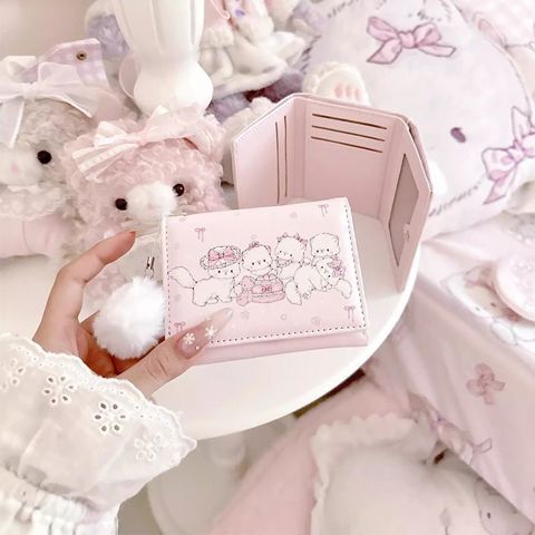 Cartoon coin purse Кошелек Mikko МультяшныМ Дизайном Женщин Милый КомпаКтный С Большим ОбъемОм МножествоМ Отделений Карт Складно