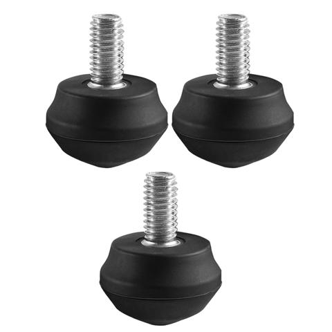 Запасные части из 3шт Универсальные противоскользящие резиновые шипы для ножек штатива с резьбой 3/8 дюйма Ножки-моноподы для штатива