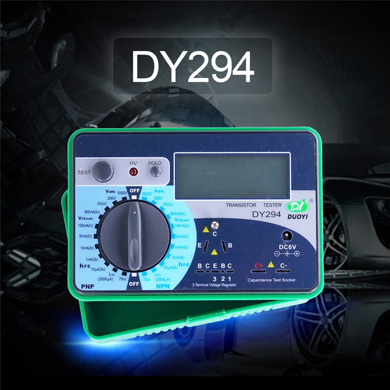 

DUOYI Цифровой транзистор DY294, тестер параметров постоянного тока, тестер полевых ламп, многофункциональный тестер полупроводников