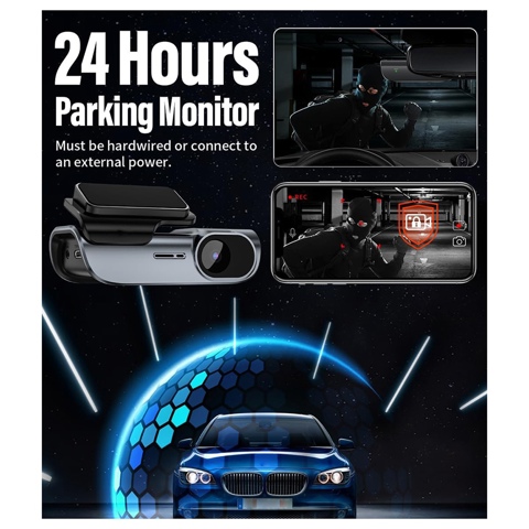 Автомобильная видеорегистратор Двойная передняя камера заднего вида 4K без экрана WiFi Мобильный Интернет Автомобильная камера DVR с картой 32GTF 4K + WIFI + 32G