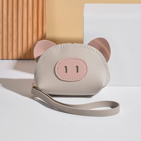Cartoon coin purse Милый Портмоне Женщин Миниатюрная Ручная Монет Ключница Хранения Держатель Для Карт Кожаная Маленькая Сумка