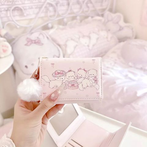 Cartoon coin purse Кошелек Mikko МультяшныМ Дизайном Женщин Милый КомпаКтный С Большим ОбъемОм МножествоМ Отделений Карт Складно