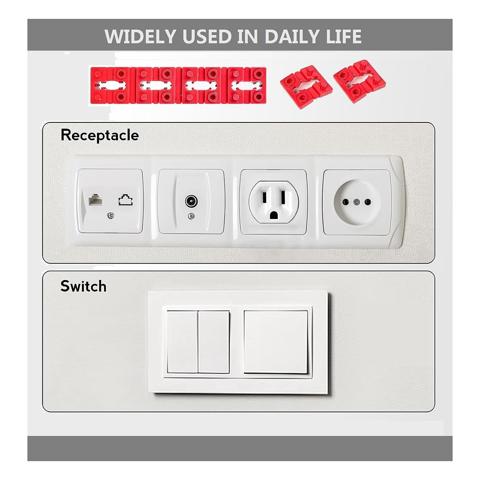 Переключатель и адаптер розетки для электрической коробки, 100 шт. распорки для электрической розетки