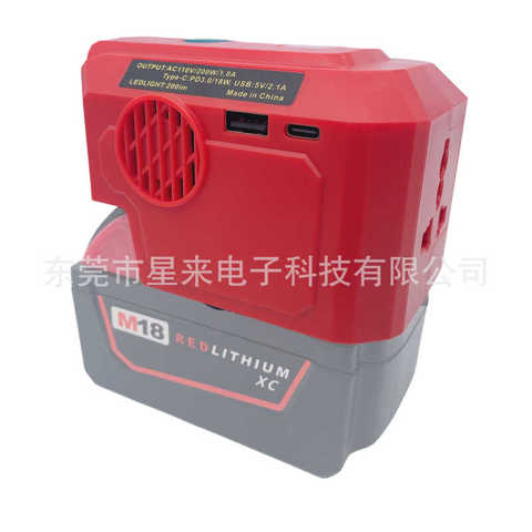 Инвертор 200W СовмеСтим С Makita DeWalt Milvac 18V-20V Литиевая Батарея PD3.0 TYPE-C 18W