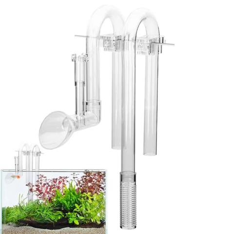 Комплект впускных и выпускных отверстий для аквариума Комплект впускных и выпускных трубок для аквариума Сетчатое устройство для аквариума с рыбками Замена внешней фильтрации